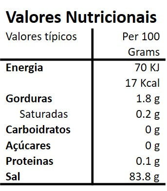 Sal Marinho com Azeitona Verde Orgânica, frasco 120g