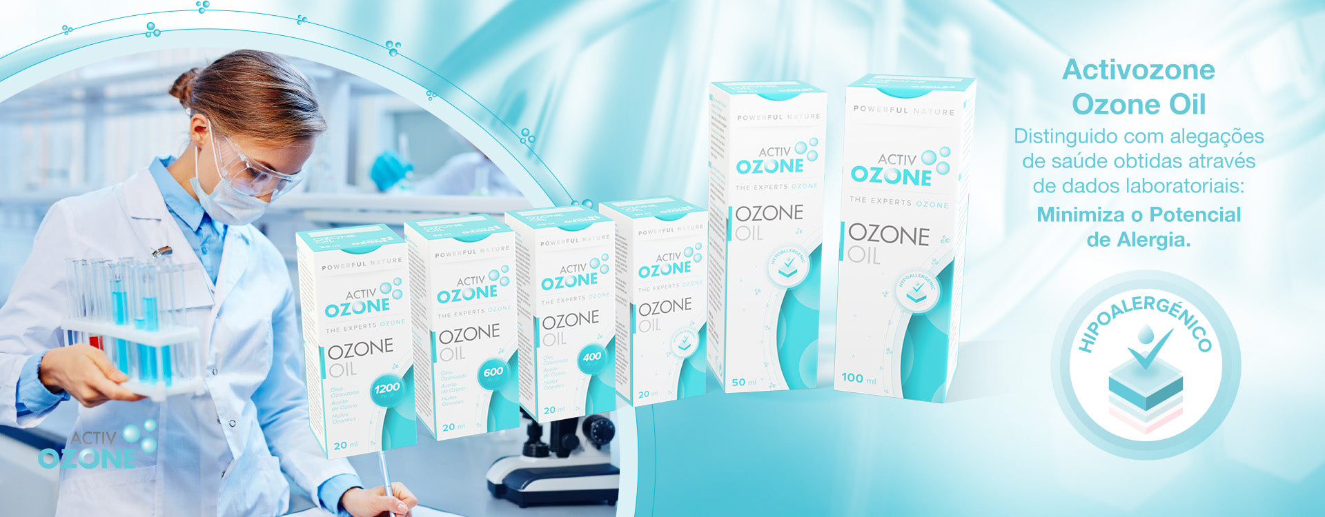 Ozonated oils for skin use