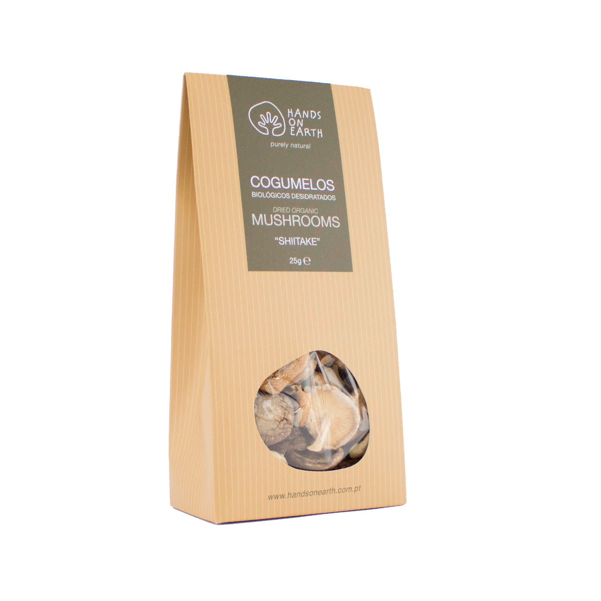 Caixa de Cogumelo Shiitake Orgânico Desidratado 25g – natural e saudável para cozinhar