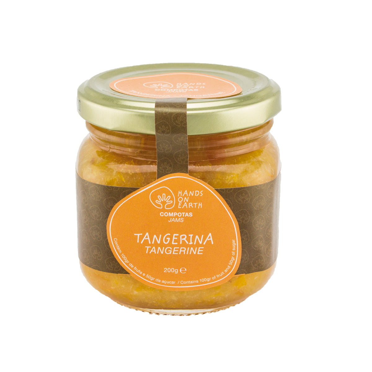 Frasco de Compota Artesanal de Tangerina Hands on Earth