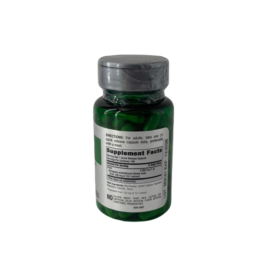 Cravinho 1000mg da hands on earth embalagem verso