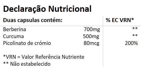 Suplemento Alimentar Berberina 700mg - 120 cápsulas