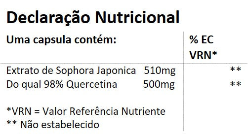 Suplemento Alimentar Quercetina 500mg - 120 cápsulas