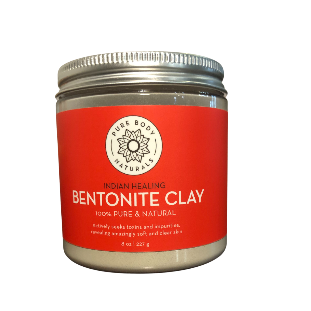 Argila Bentonita de Sódio 227g Pure Body Naturals Indian Healing