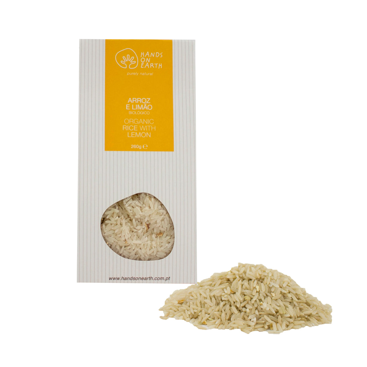 Caixa de Arroz com Limão Orgânico 250g – mistura biológica e natural sem glúten