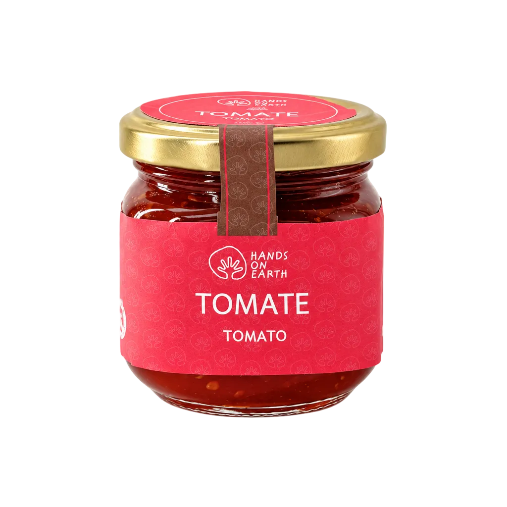 compota de tomate da Hands on earth na embalagem original