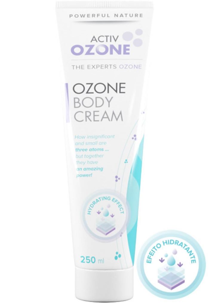 Creme de Corpo Ozonado ActivOzone 250ml com óleos ozonizados