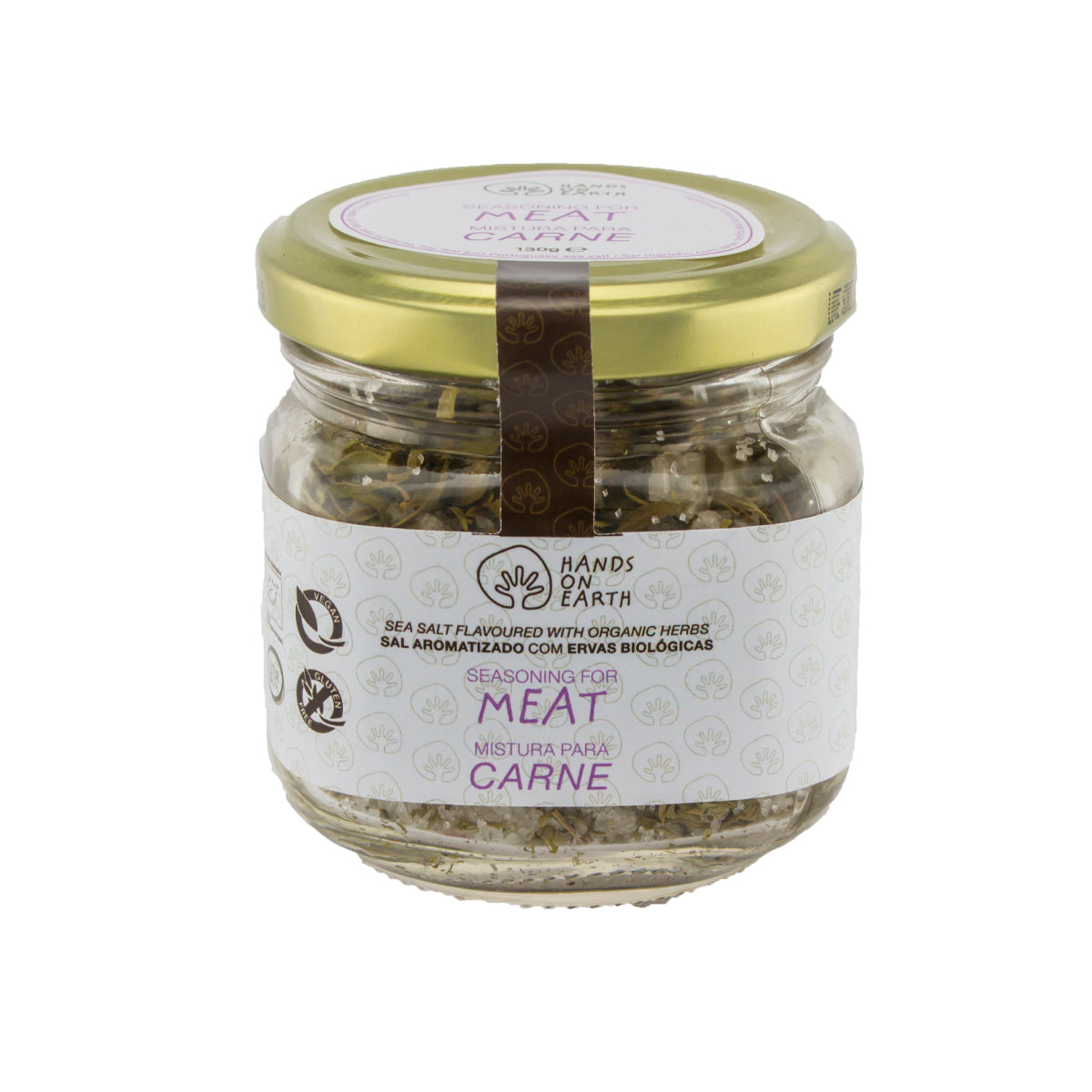 Frasco de Mistura para Carne com Sal Marinho 130g – tempero gourmet natural e saudável com ervas orgânicas