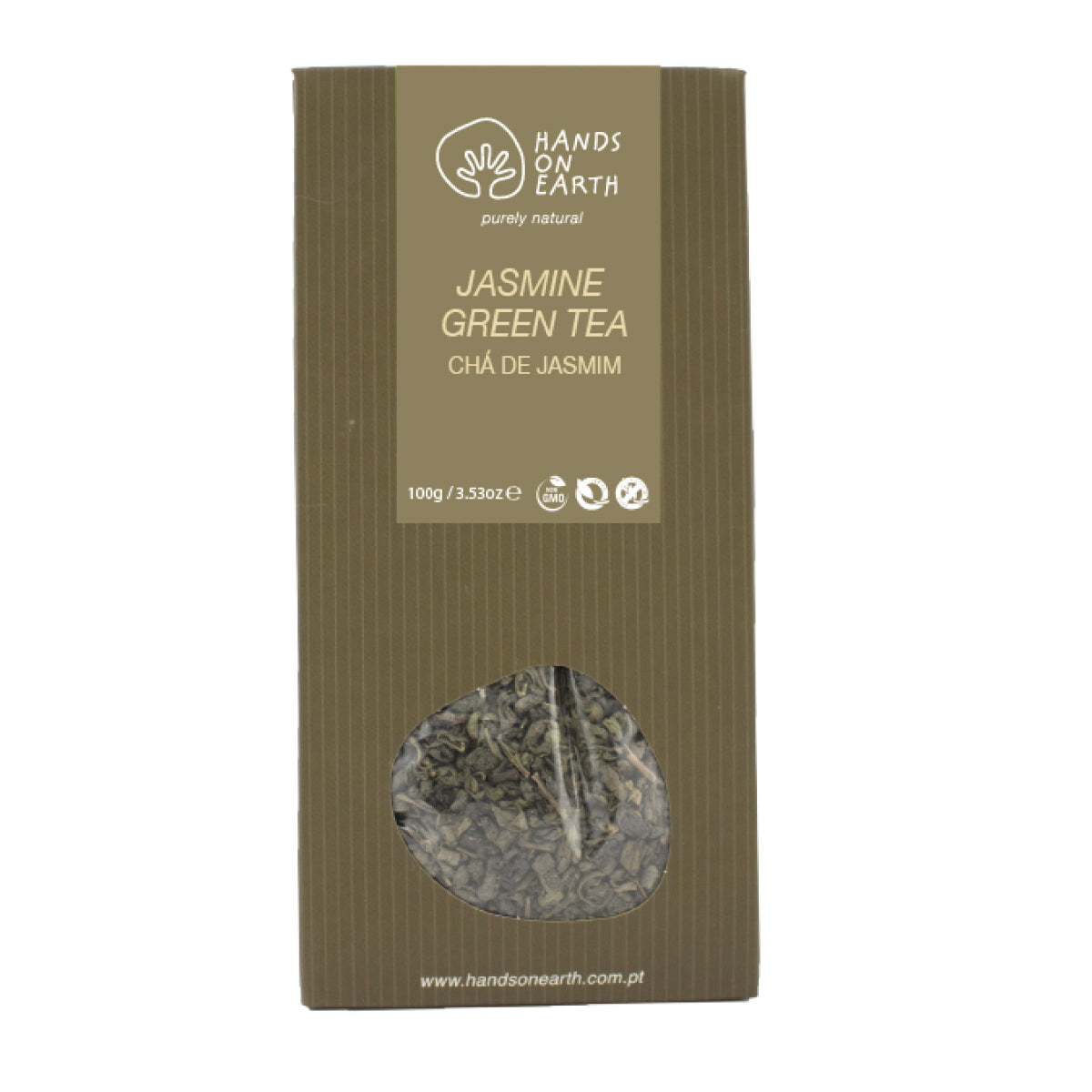 Green Tea with Jasmine, 40g box, 24 cups, refreshing aromatic tea with natural caffeine, botanical name Camellia sinensis + Jasminum