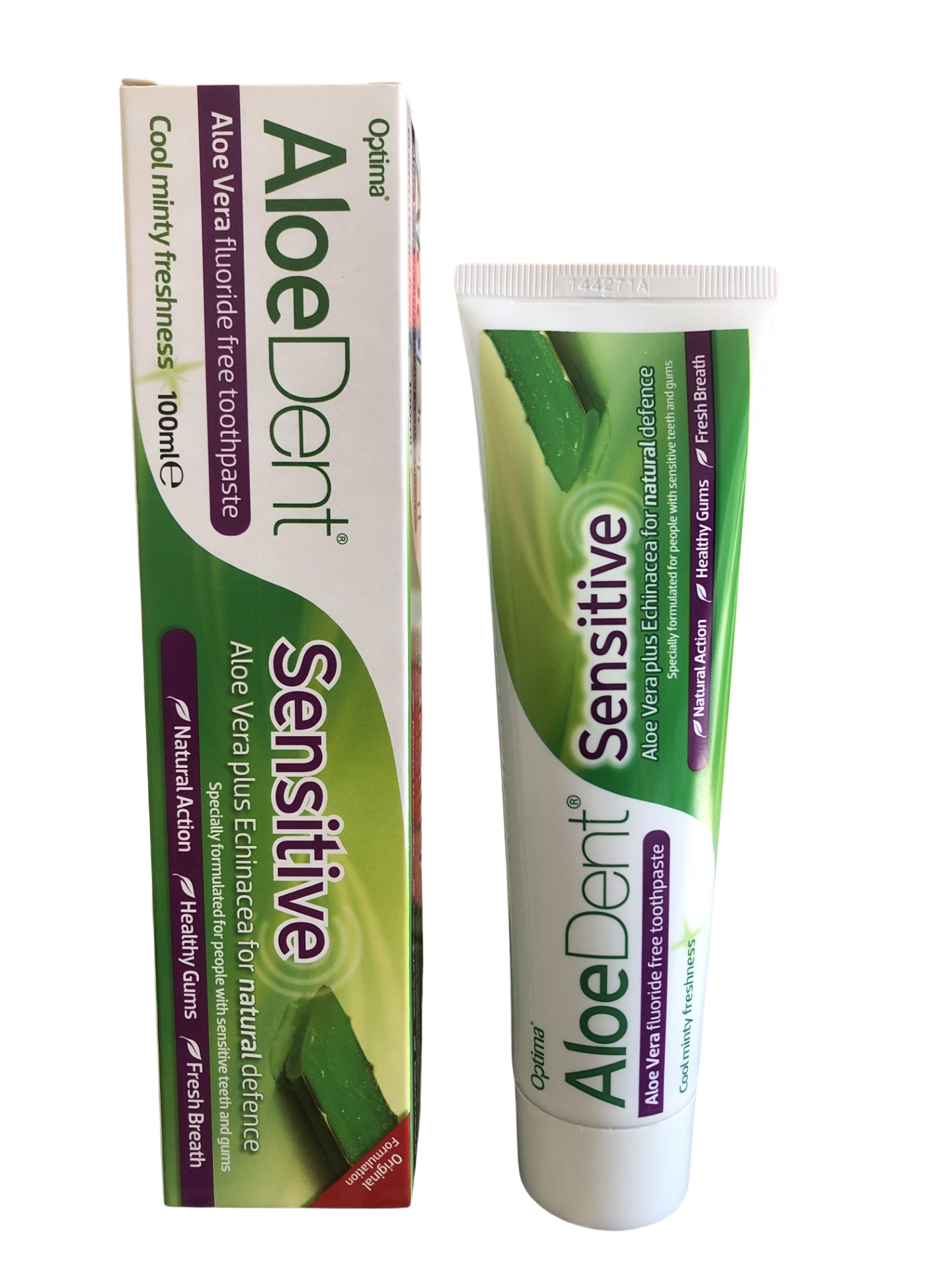 Pasta de Dentes Sensitive Aloe Dent 100ml Sabor Menta”