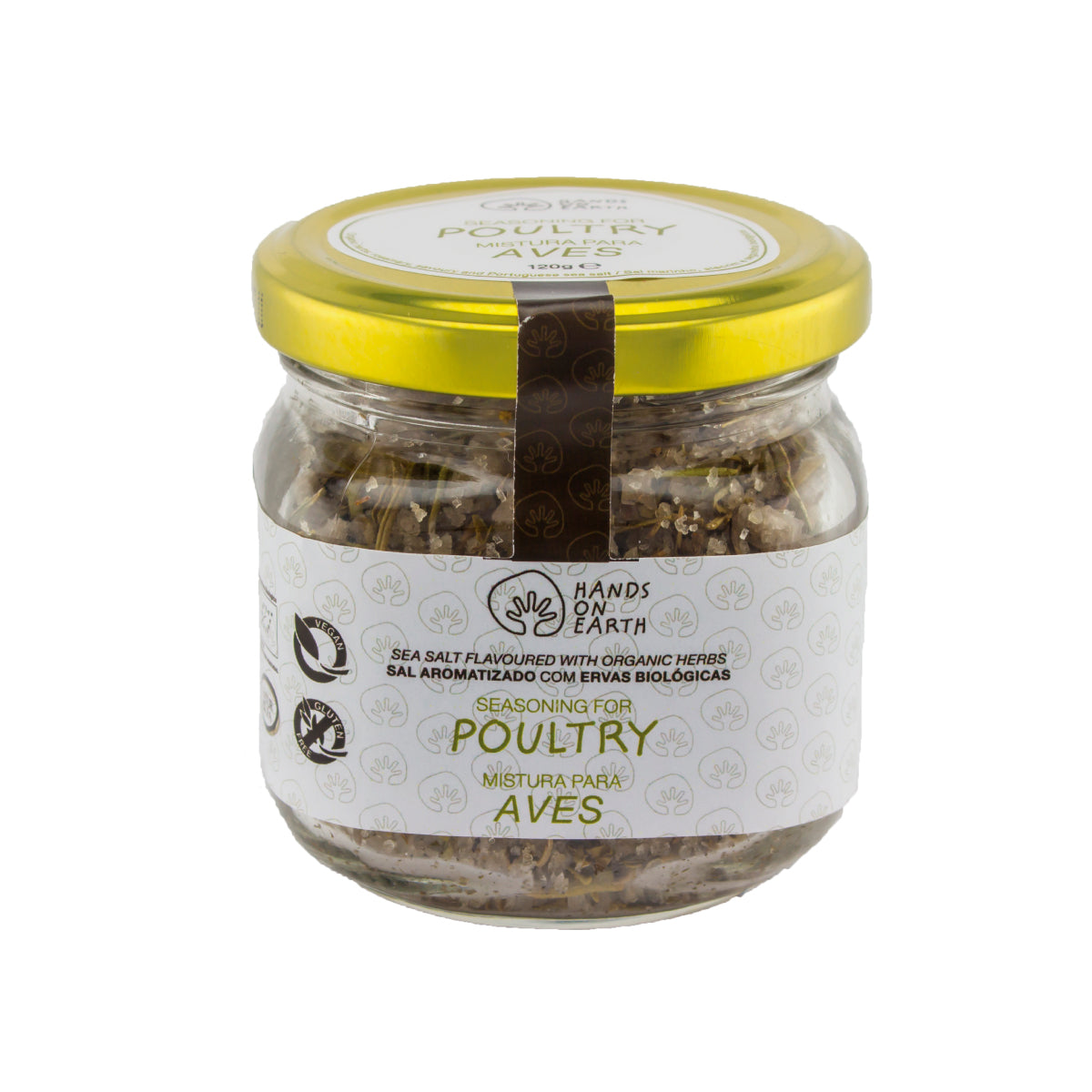 Mistura para Aves com Sal Marinho 120g – tempero gourmet natural com ervas orgânicas