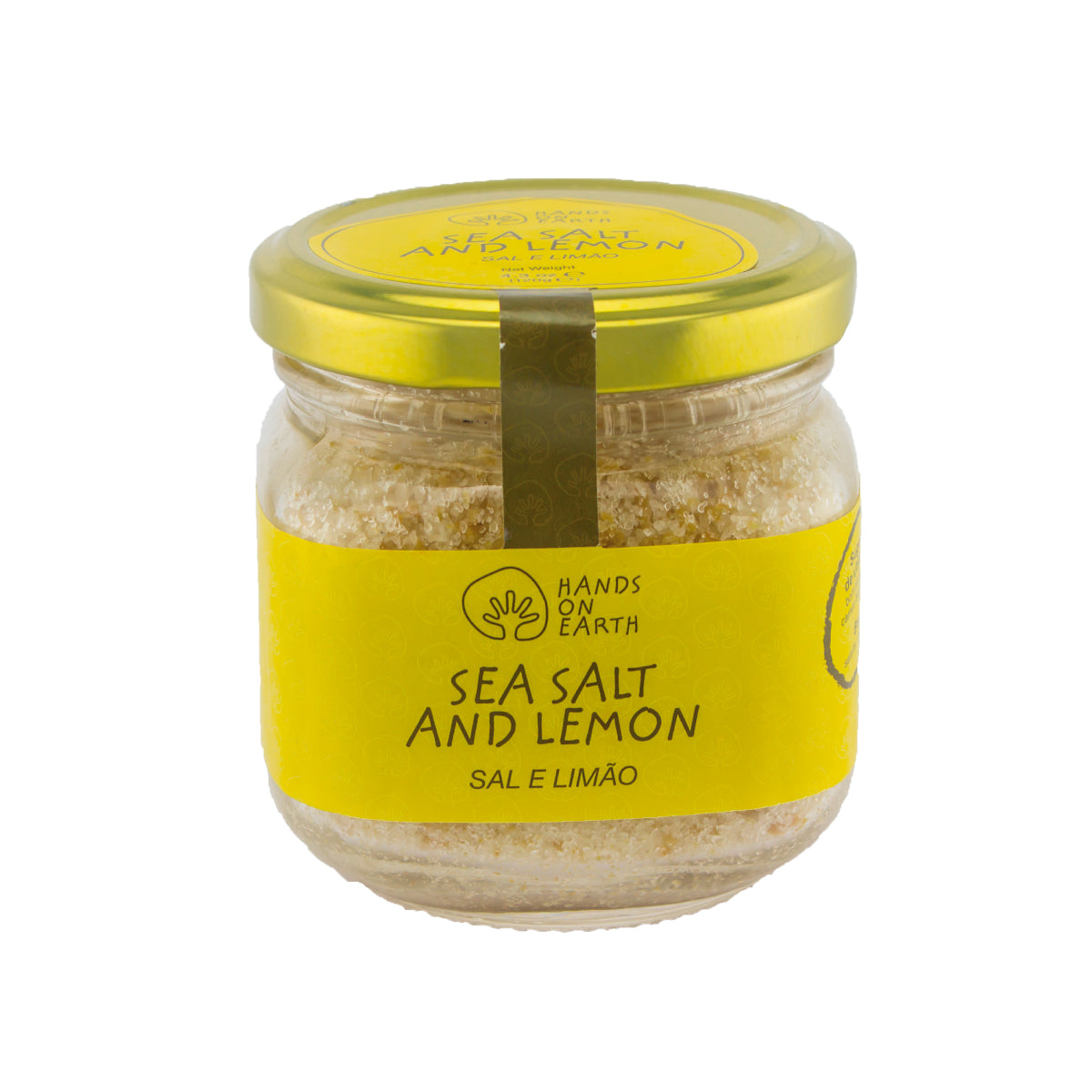 Frasco de Sal Marinho com Limão Orgânico 120g – tempero natural e gourmet
